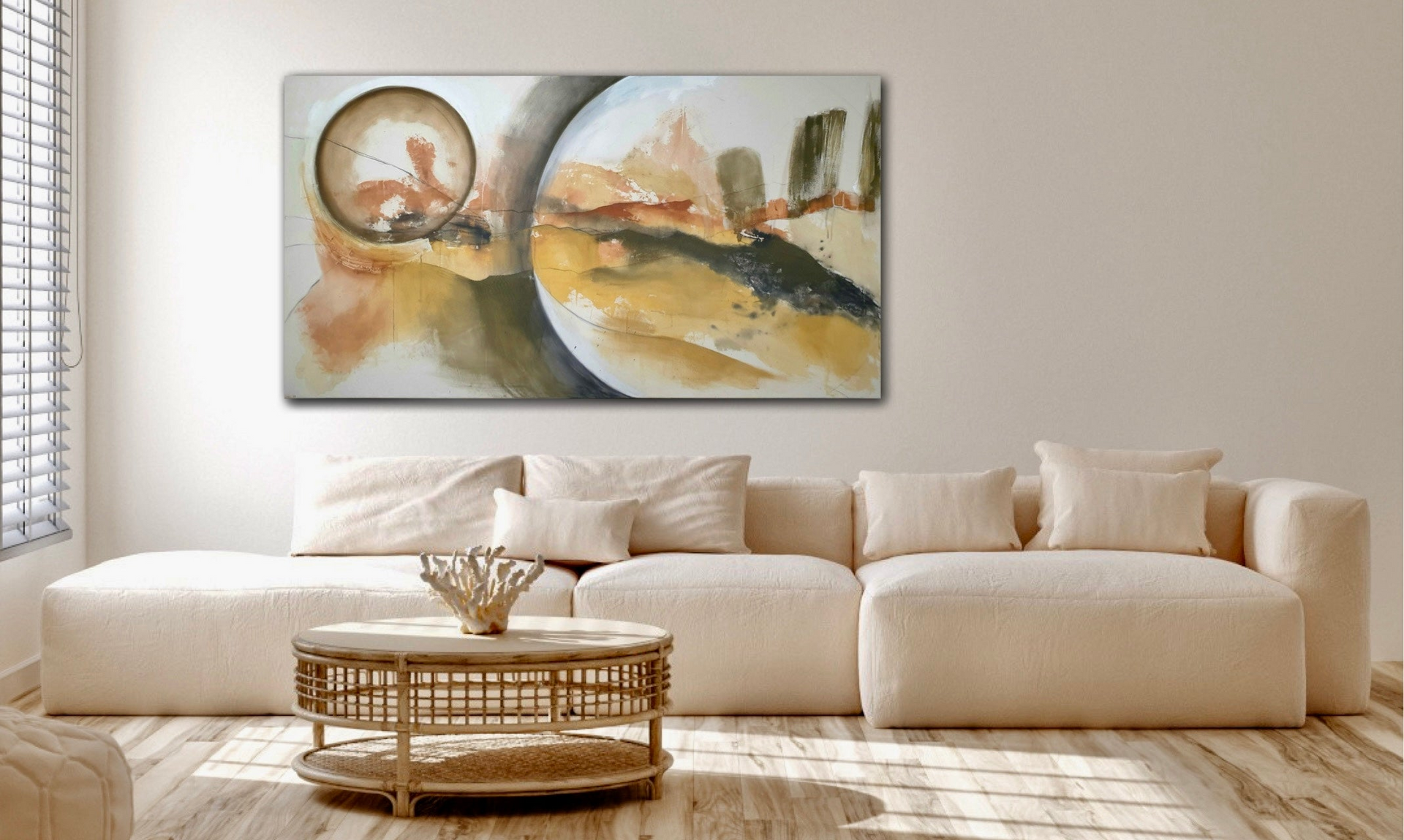 large abstract artwork Cornwall