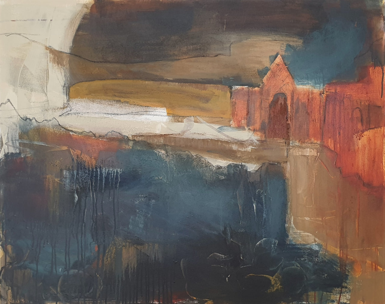 'On the Cliffs at Porthgain'